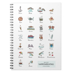 An A-Z of narrowboating notebook