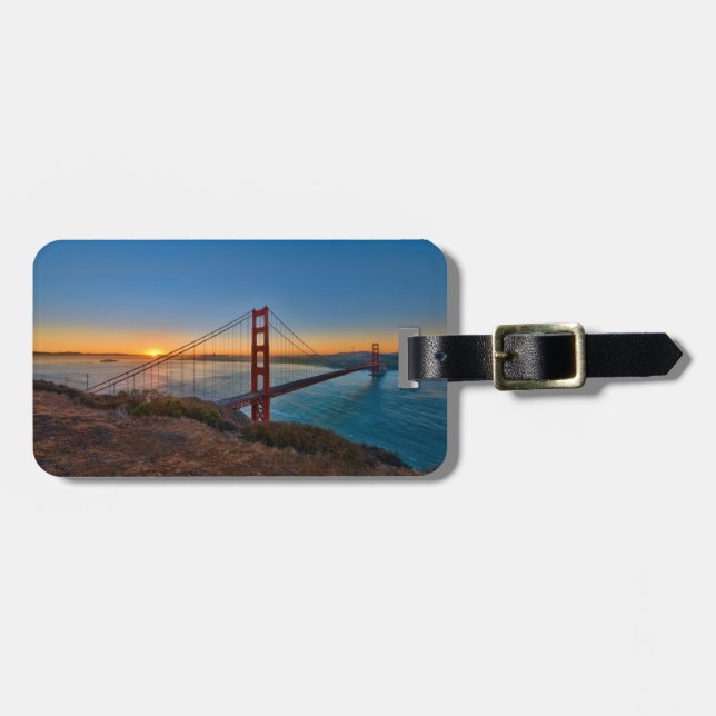 An absolutely stunning sunrise luggage tag (Front Horizontal)