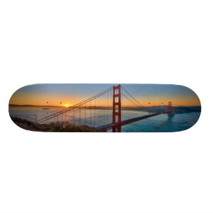 An absolutely stunning sunrise skateboard