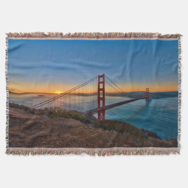 An absolutely stunning sunrise throw blanket (Front)