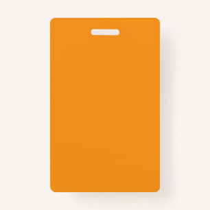 An abstract blend of vibrant orange, red, and yell ID badge