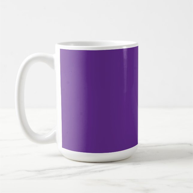 An abstract blend of vibrant purple and pink hues  coffee mug (Left)