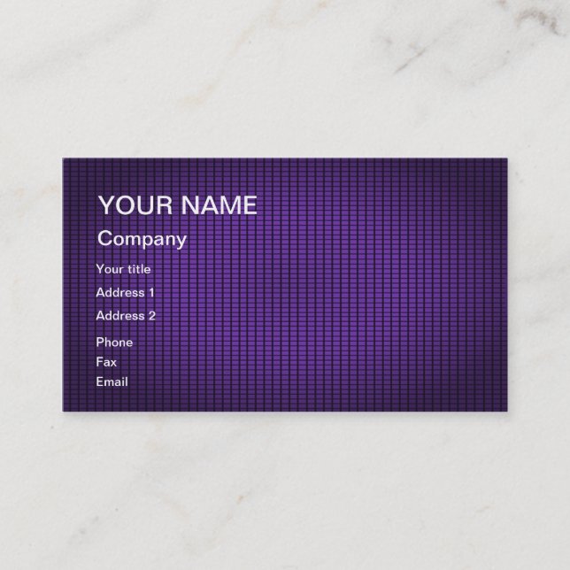 An abstract business card for you to customise (Front)