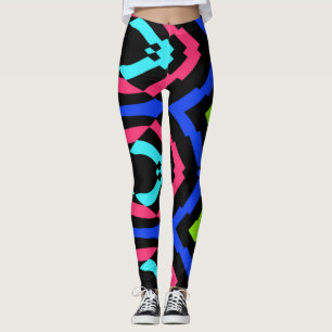 An abstract colourful "Ratti_Creative_Arts" Leggin Leggings