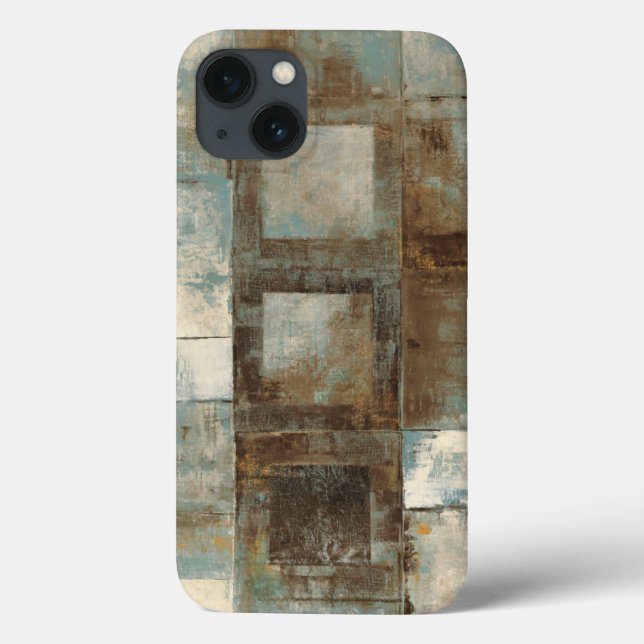 An Abstract in Blue and Brown Case-Mate iPhone Case (Back)