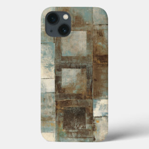 An Abstract in Blue and Brown iPhone 13 Case