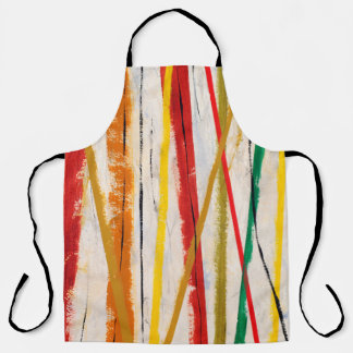 an abstract painting apron