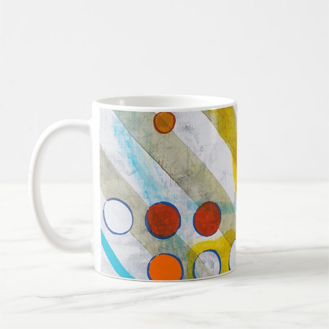 an abstract painting coffee mug (Left)
