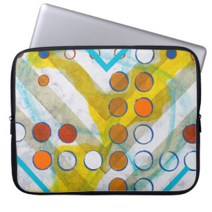 an abstract painting laptop sleeve