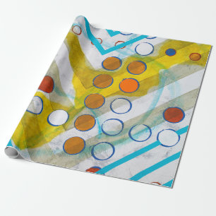 an abstract painting wrapping paper