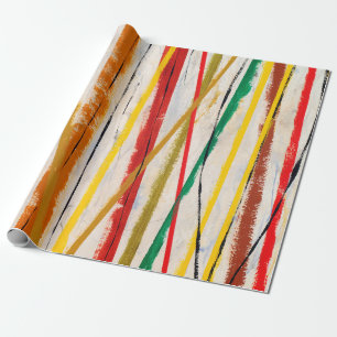 an abstract painting wrapping paper