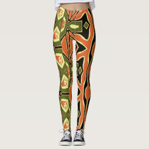An abstract pattern "Ratti_Creative_Arts" Leggin Leggings