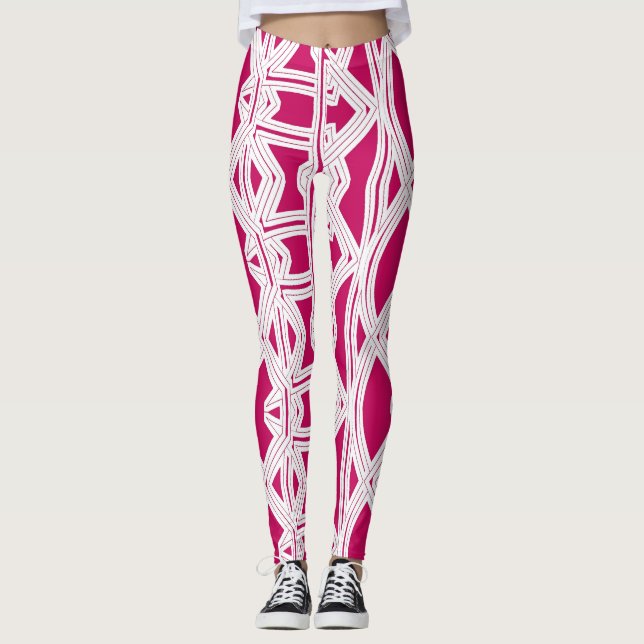 An abstract "Ratti_Creative_Arts" Leggings (Front)