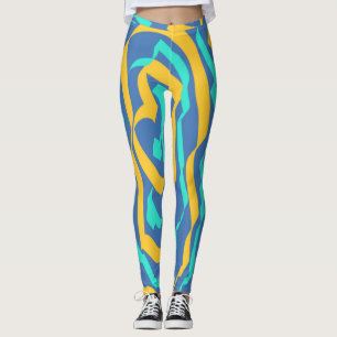 An abstract "Ratti_Creative_Arts" Leggings
