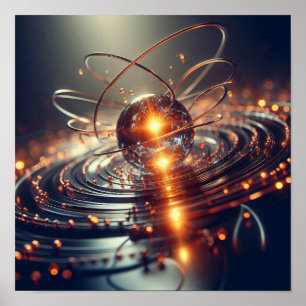 An abstract technical background image poster