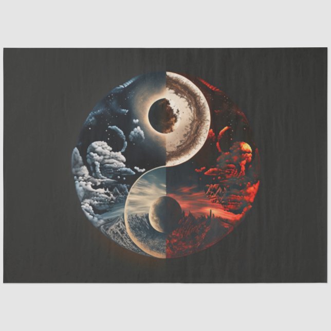 An Abstract Ying Yang Series Design 11 Tissue Paper (Front)