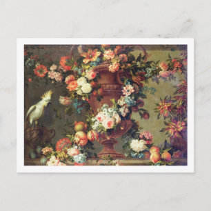 An Abundance of Fruit and Flowers Postcard
