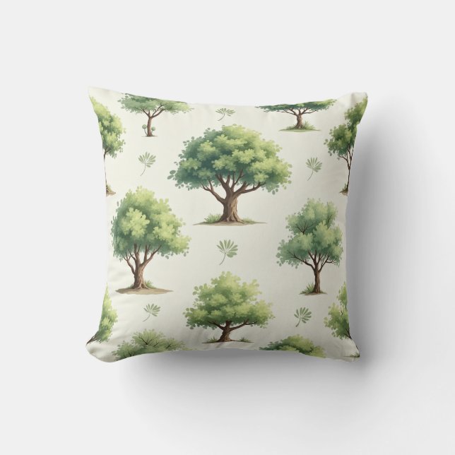 an acacia tree pillow cushion (Front)
