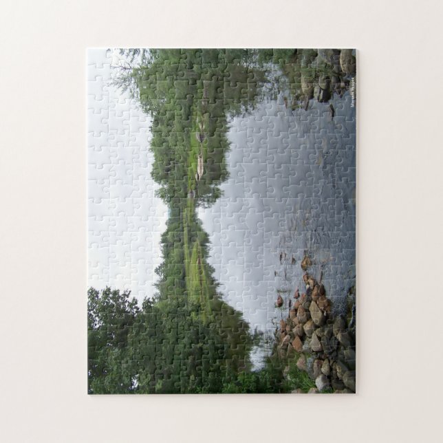 An Acadian Stream Jigsaw Puzzle (Vertical)