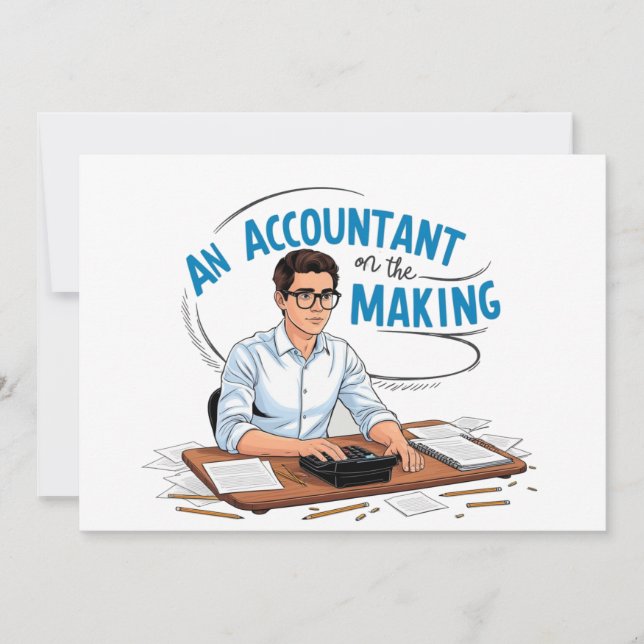 An accountant on the making invitation (Front)