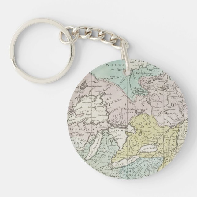 An Accurate Map of Canada, 1761 Key Ring (Front)