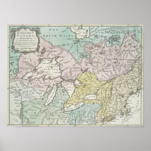 An Accurate Map of Canada, 1761 Poster