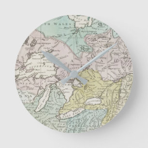 An Accurate Map of Canada, 1761 Round Clock