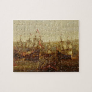 An Action between Spanish Ships and Barbary Galley Jigsaw Puzzle