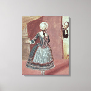 An Actress in the Role of Rosine Canvas Print