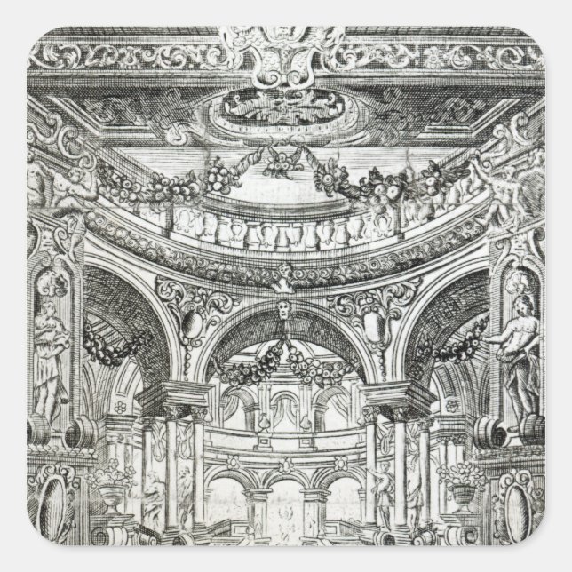 An Admission Ticket for Handel's oratorio Square Sticker (Front)