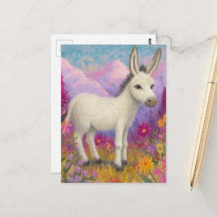 An Adorable Donkey Postcard