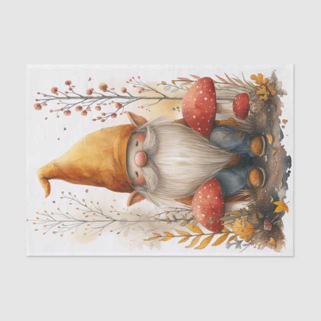 An Adorable Gnome Tissue Paper (Front)