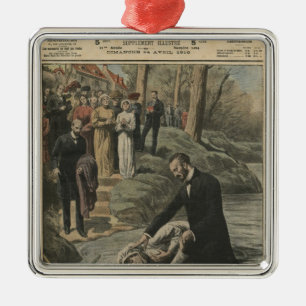 An Adventist baptism in La Marne Metal Tree Decoration