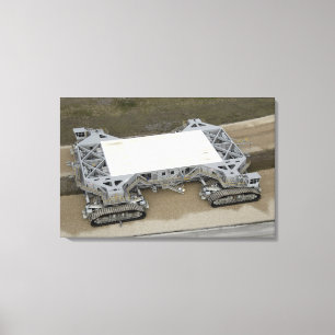 An aerial view of the crawler-transporter canvas print