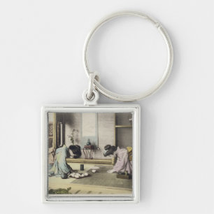 An Afternoon Call, c.1880 (hand coloured albumen p Key Ring