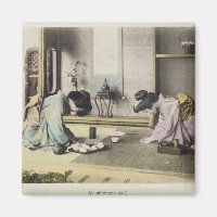 An Afternoon Call, c.1880 (hand coloured albumen p