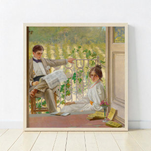 An Afternoon on the Porch (1895) Poster