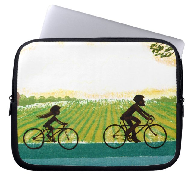An Afternoon Ride Laptop Sleeve (Front)