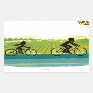 An Afternoon Ride Rectangular Sticker