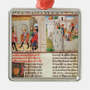 An Agreement and the Building of a Castle Metal Tree Decoration