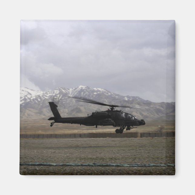 An AH-64A Apache taking off Magnet (Front)