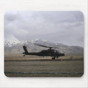 An AH-64A Apache taking off Mouse Pad