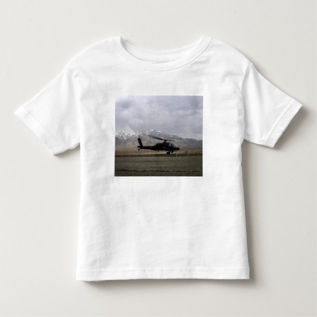 An AH-64A Apache taking off Toddler T-Shirt (Front)