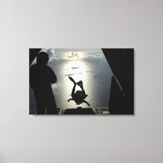 An Air Force pararescueman Canvas Print (Front)