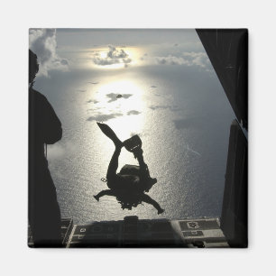 An Air Force pararescueman Magnet