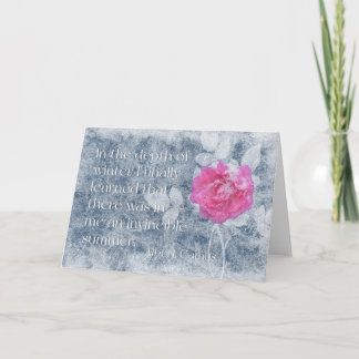 An Albert Camus Quote  Card