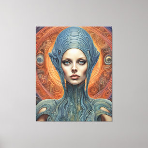 An Alien Woman Canvas Print