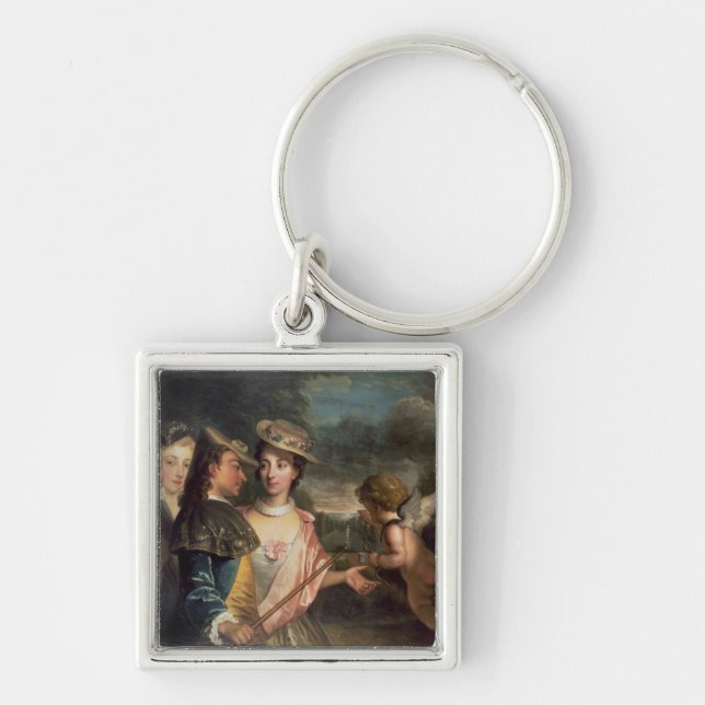 An Allegory of Courtship Key Ring (Front)