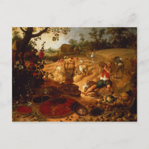 An allegory of Summer Postcard