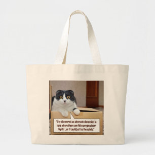 An alternate dimension large tote bag